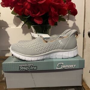 Skechers Women's Gray Slip-On Sneakers